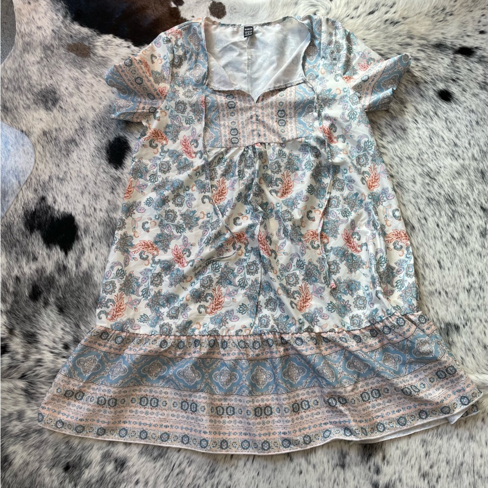 BRAND NEW SHEIN Boho Peasant Dress